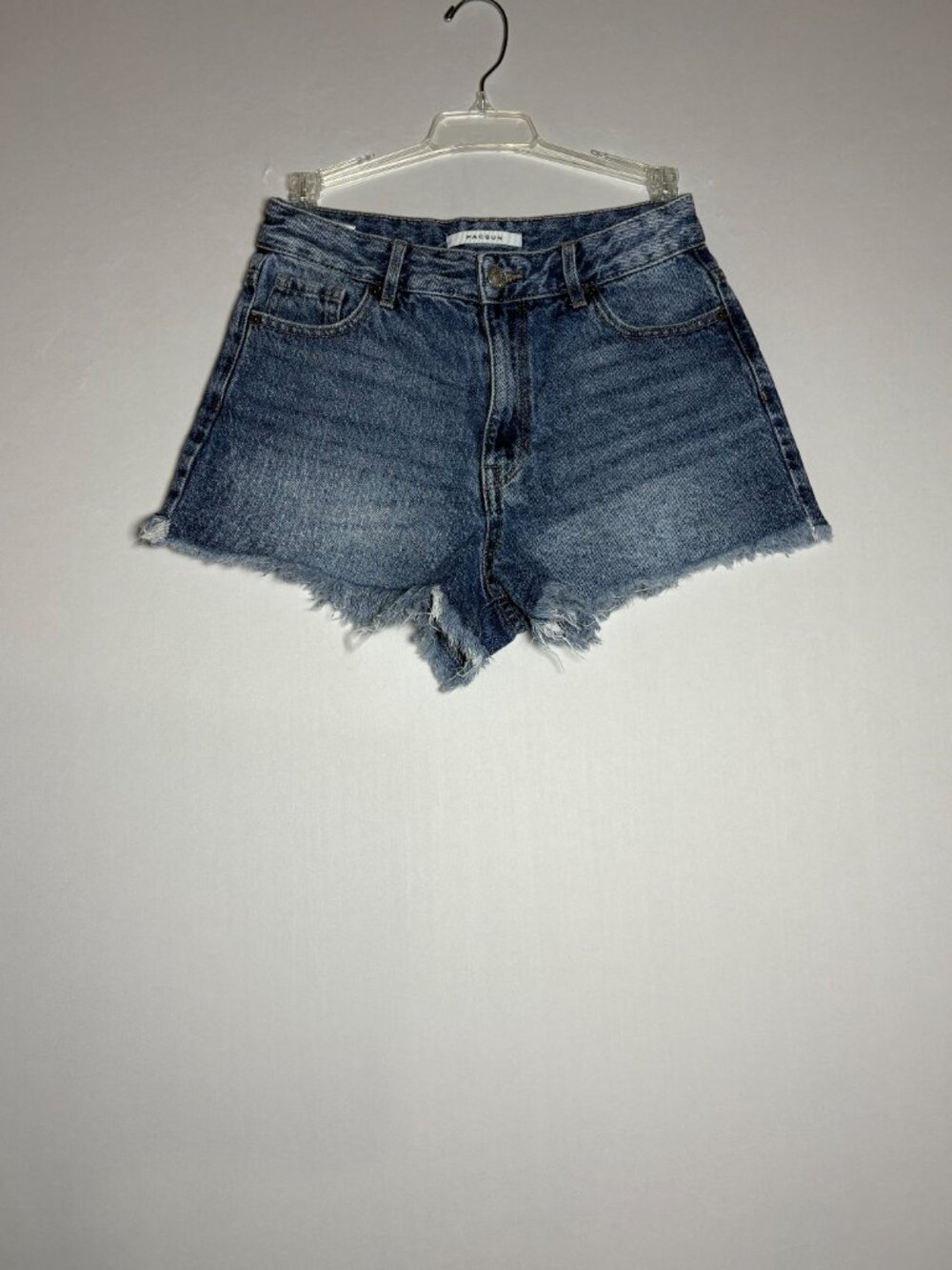 PacSun Distressed High-Rise Medium Denim Shorts Size 25